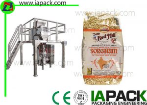 Punch Grain Packaging Machine 1500 Watt sjálfkrafa með Multihead Weigher